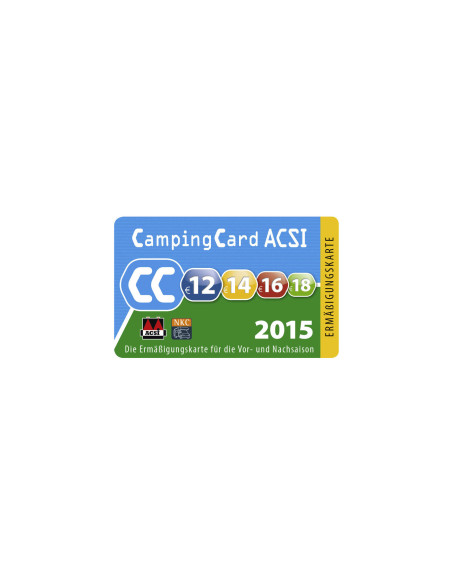 „ACSI Camping“ kortelė 2015