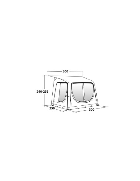 Oase Travel Awning Pebble 300A