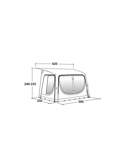 Outwell Travel Awning Pebble 360A