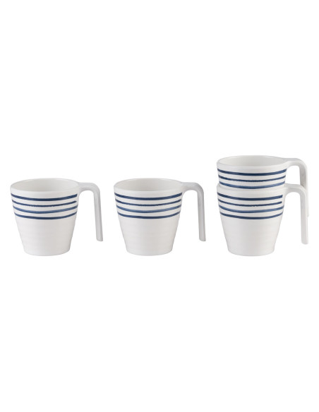 Flamefield Melamine Cups Azure 4 vnt