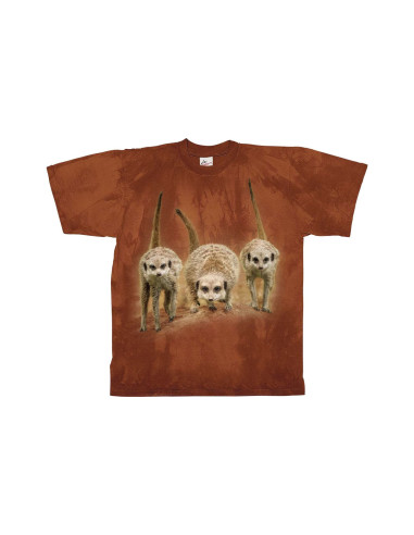 „Harlequin Kids Motif T-Shirt Meerkat Trio“