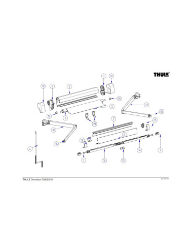 „Thule“ priekinio skydelio galinių dangtelių rinkinys tinka T. Omnistor 5102