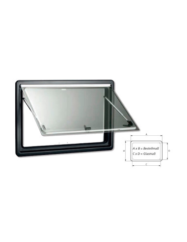 Dometic S4 ekrano skydelis (1200x300 mm)