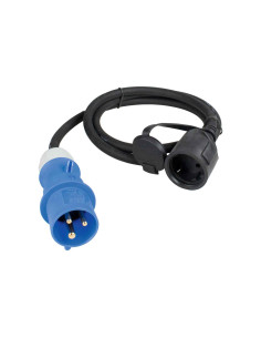 CEE adapterio kabelis, 3 kontaktų su apsauginio kontakto mova, 1,5 m
