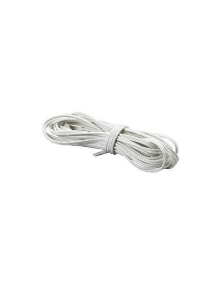 Lankstus dvigubas PVC kabelis, baltas, 0,75 mm², ilgis 5 m