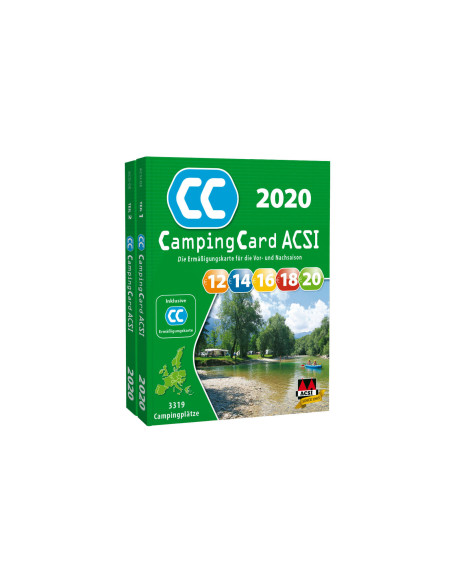ACSI CampingCard 2020 stovyklavimo vadovas ORIGINALIOJE PAKUOTĖJE UŽ YPATINGI KAINĄ!