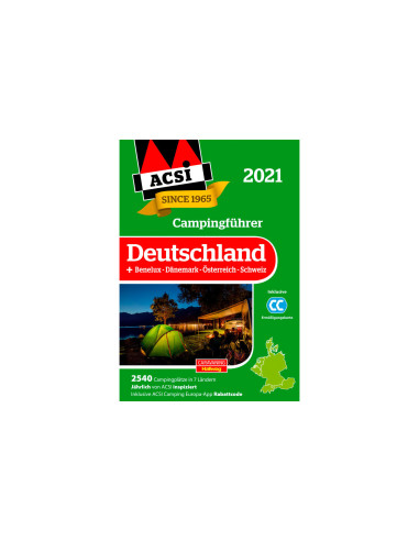 ACSI Camping Guide Germany 2021 su CampingCard nuolaidų kortele