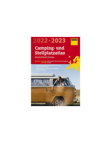 ADAC Camping and Pitch Atlas Germany & Europe 2022/2023