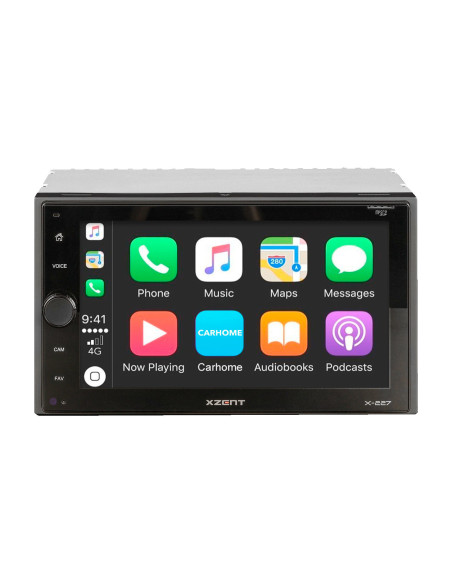 Xzent X-227 DAB+ informacinė ir pramogų sistema, įskaitant Apple CarPlay