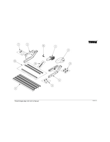 „Thule“ kojelės jungtis tinka „Single Step V10“ / „V15“.