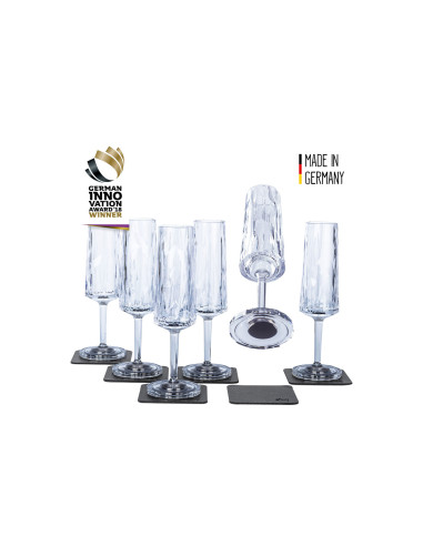 Silwy putojančio vyno magneto plastikinės taurės 6 vnt