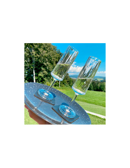 Silwy putojančio vyno magneto plastikinės taurės 6 vnt