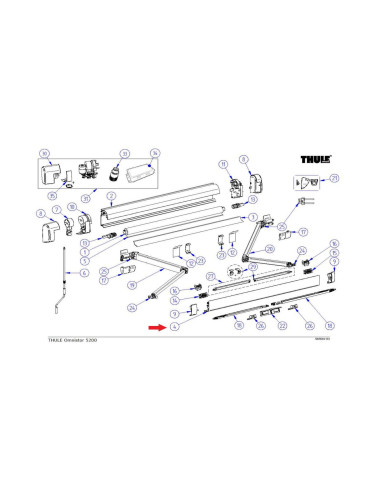 „Thule“ priekinis skydelis tinka „Omnistor 5200“.