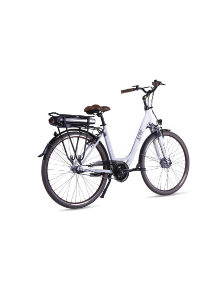 LLobe Metropolitan Joy miesto elektroninis dviratis 28 colių baltas