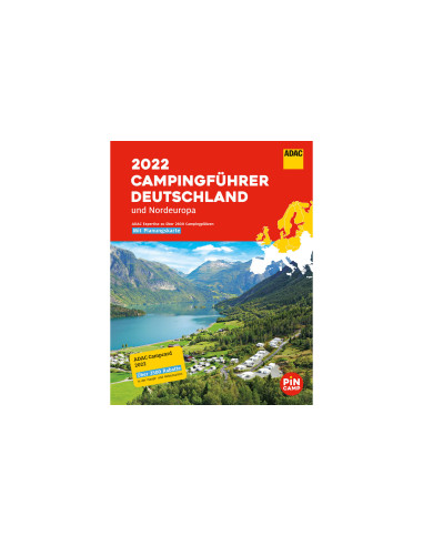 ADAC Camping Guide 2022 Vokietija ir Šiaurės Europa su nuolaidų kortele
