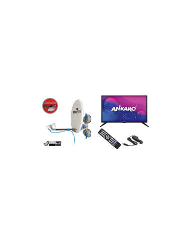 Easyfind Maxview / Ankaro Remora Pro TV Camping Set 24 palydovinė sistema, įskaitant 24 colių LED televizorių