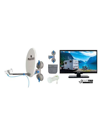 Easyfind Maxview / Falcon Pro TV Camping Set 19 colių palydovinė sistema su LED televizoriumi