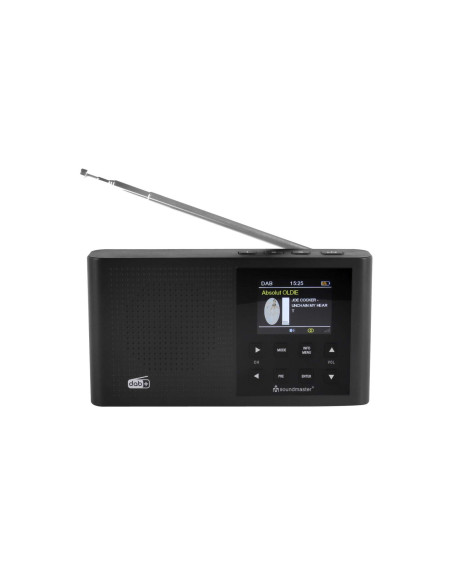 Soundmaster DAB+ / FM skaitmeninis radijas su spalvotu ekranu ir įmontuota ličio jonų baterija