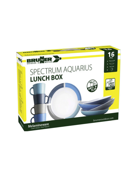 Brunner Lunch Box Aquarius indų rinkinys 16 vnt.